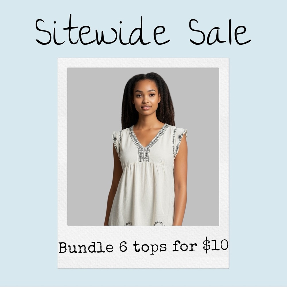 Bundle sale any tops 6/$10